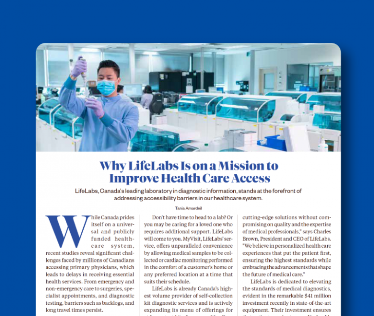 Why LifeLabs is on a mission to improve health care access LifeLabs