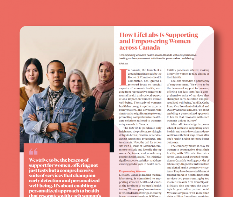 How LifeLabs is supporting and empowering women across Canada LifeLabs
