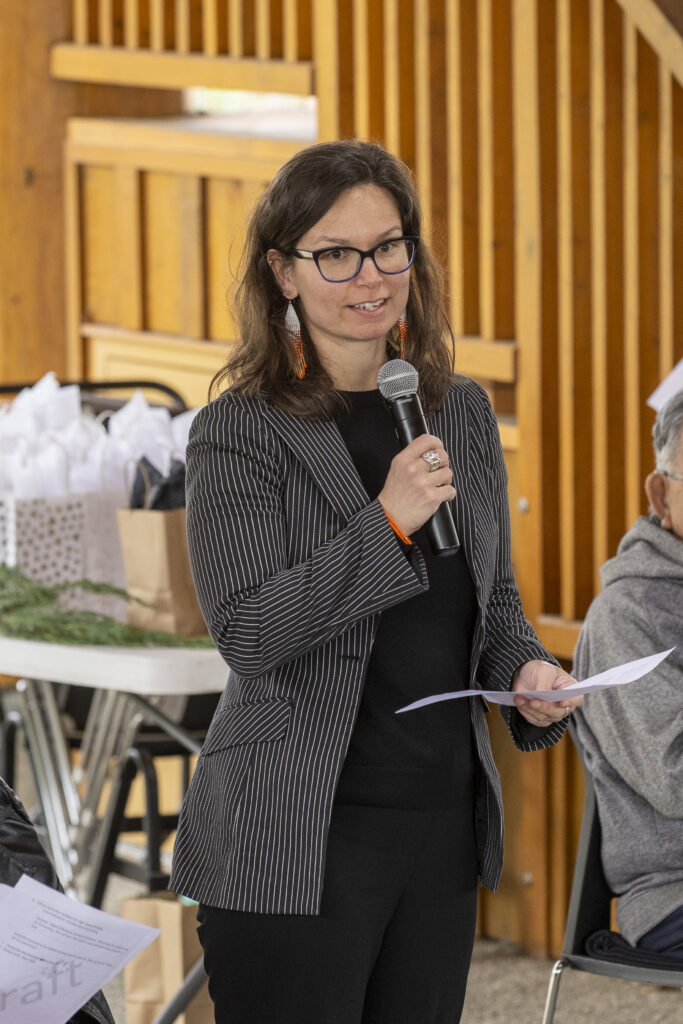 Christina speaking at Indigenous Nursing Day Event